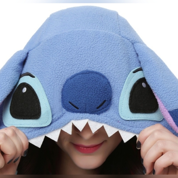 NEW STITCH and ANGEL Couples Costumes Halloween Friends Onesie Pajama PJ Set M L - Picture 8 of 11